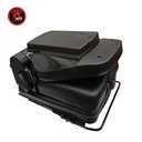 ASIENTO PVC NEGRO SUSPENSION MECANICA C/CINTURON SEGURIDAD P/ DOCUMENTOS AFDKL10