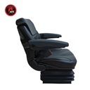 ASIENTO ACTIVO PLUS SUSP. MECANICA - MOL250 - VINILO SKY NEGRO C/ APOAYA BRAZOS & CINTURON 961251600