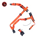 CINTURON SEGURIDAD RETRACTIL 3 PUNTAS CON SENSOR COLOR NARANJA AFDSE3006-1