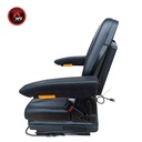ASIENTO PVC NEGRO SUSPENSION MECANICA C/CINTURON SEGURIDAD P/ DOCUMENTOSC/APOYA BRAZO AFDKL10R