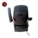 ASIENTO PVC NEGRO SUSPENSION MECANICA C/CINTURON SEGURIDAD P/ DOCUMENTOSC/APOYA BRAZO AFDKL10R