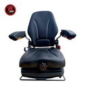 ASIENTO PVC NEGRO SUSPENSION MECANICA C/CINTURON SEGURIDAD P/ DOCUMENTOSC/APOYA BRAZO AFDKL10R