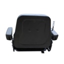 ASIENTO PVC NEGRO MONTACARGA C/REPOSA BRASO FIJO CINTURON  SEGURIDAD SENSOR  ASIENTO AFDYL01