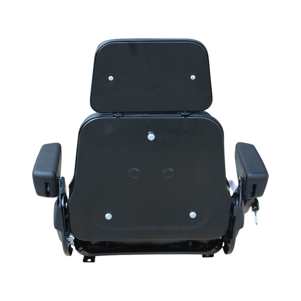 ASIENTO PVC NEGRO  CINTURON SEGURIDAD C/APOYA BRAZO FIJO ,C/APOYA CABEZA SENSOR ASIENTO AFDYS02