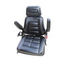 ASIENTO PVC NEGRO  CINTURON SEGURIDAD C/APOYA BRAZO FIJO ,C/APOYA CABEZA SENSOR ASIENTO AFDYS02