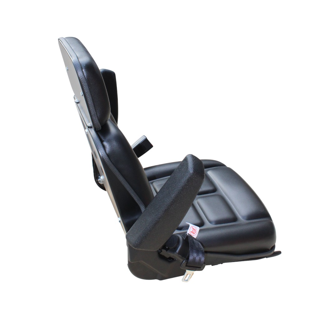 ASIENTO PVC NEGRO  CINTURON SEGURIDAD C/APOYA BRAZO FIJO ,C/APOYA CABEZA SENSOR ASIENTO AFDYS02