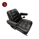 ASIENTO PVC NEGRO  RECLINABLE CINTURON SEGURIDAD C/APOYA BRAZO FIJO AFDYS02