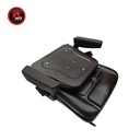 ASIENTO PVC NEGRO  RECLINABLE CINTURON SEGURIDAD C/APOYA BRAZO FIJO AFDYS02
