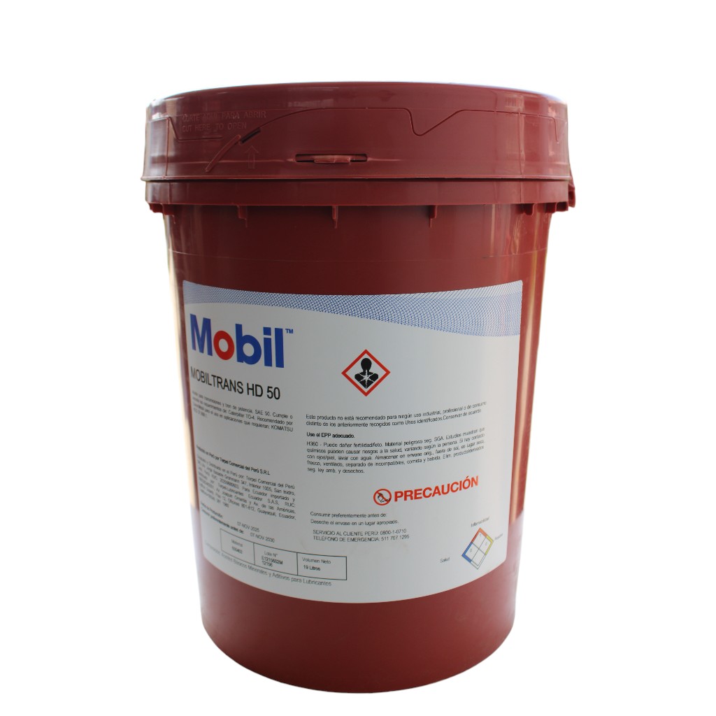 ACEITE DIFERENCIAL MOBIL TRANS HD 50 (BAL-19L) 8T9576 / 650403