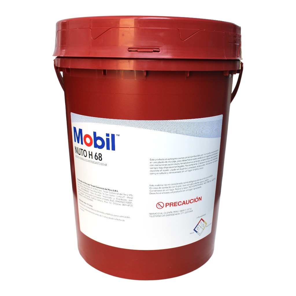 ACEITE HIDRAULICO MOBIL NUTO H 68 (BAL-19L)  255673448 / 650232 / 650238 / 650574