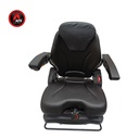 ASIENTO PVC NEGRO SUSP. MECANICA  C/REPOSA CABEZA . BRAZO .CINTURON SEGURIDAD P/DOCUMENTOS AFDKL01