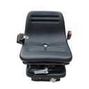 ASIENTO PVC NEGRO SUSPENSIÓN MECANICA TRACTOR AGRICOLA C/CINTURON SEGURIDAD RETRACTIL AFDYY12-3