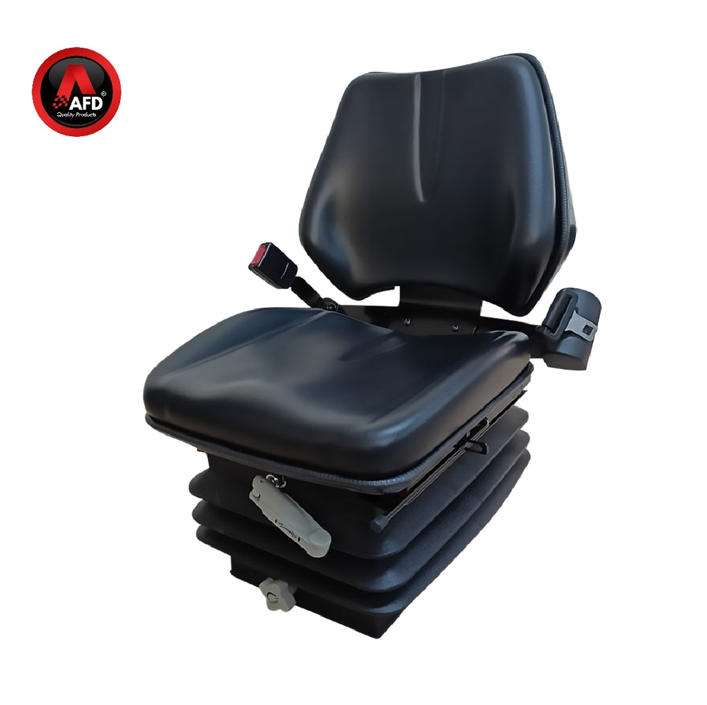 ASIENTO SMALL SUSPENSION MECANICA - MOL250 / VINILO SKY NEGRO CON CINTURON SML2511