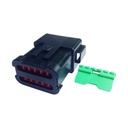 CONECTOR 12 PINES HEMBRA. SELLO SEGURO DEUTSCH 1028801 DT04-12P-E005