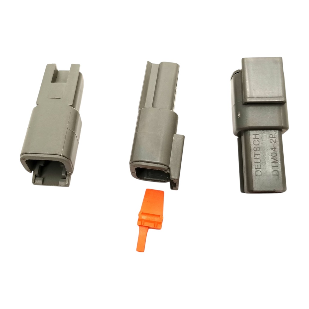 CONECTOR 2  PINES HEMBRA SELLOS Y SEGURO DEUTSCH  DTM04-2P