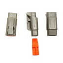 CONECTOR 2  PINES MACHO  SELLOS Y SEGURO DEUTSCH  DTM06-2S