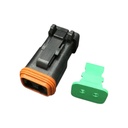 CONECTOR 2 PINES MACHO. SELLO SEGURO DEUTSCH 1552270 DT06-2S-EP06