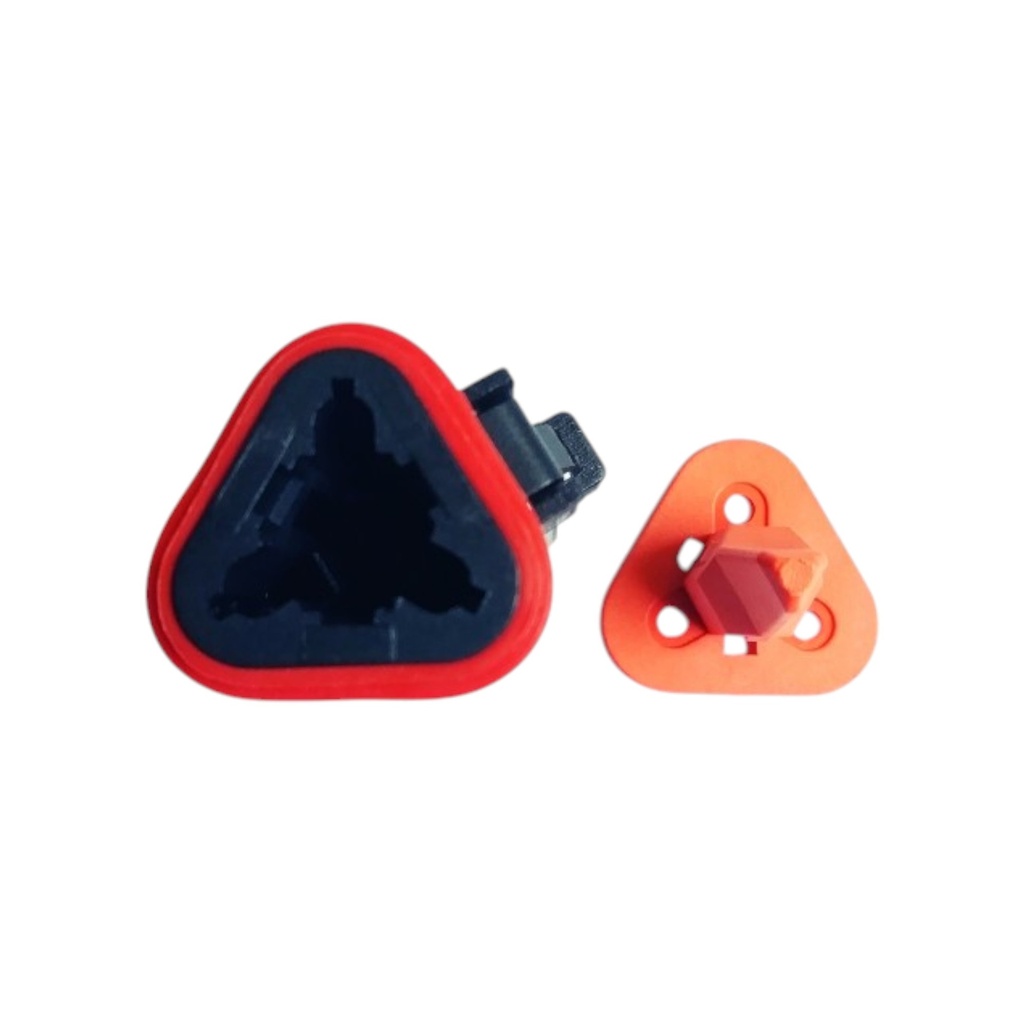 CONECTOR 3 PINES MACHO. SELLO SEGURO DEUTSCH 1552260 DT06-3S-EP06