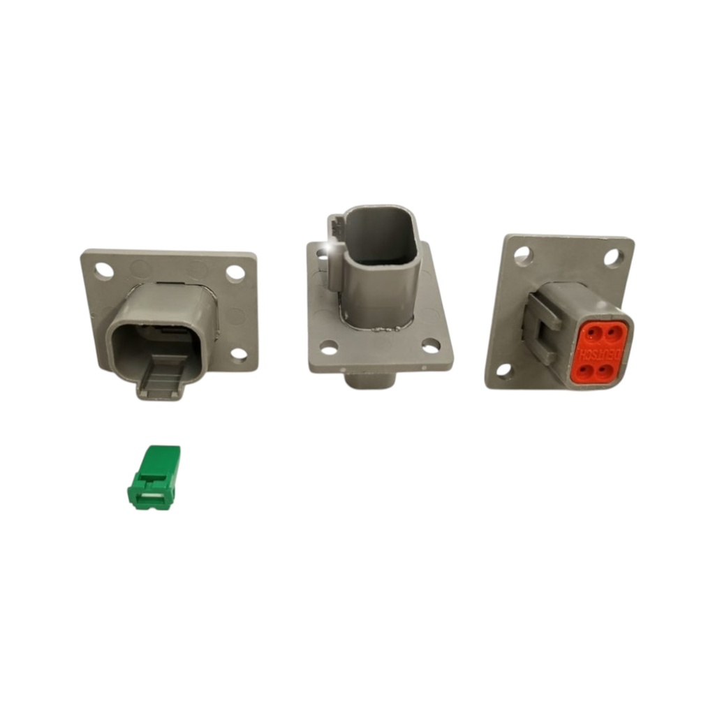 CONECTOR 4 PINES HEMBRA MONTAJE BRIDA ( PASAMURO) DT04-4P-L012