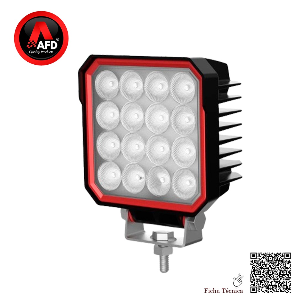 FARO LED  TRABAJO OSRAM (16 LED - 3W) 48W / 9-32V DC 3071LM IP 67 CONECTOR DT  AFD-SW161