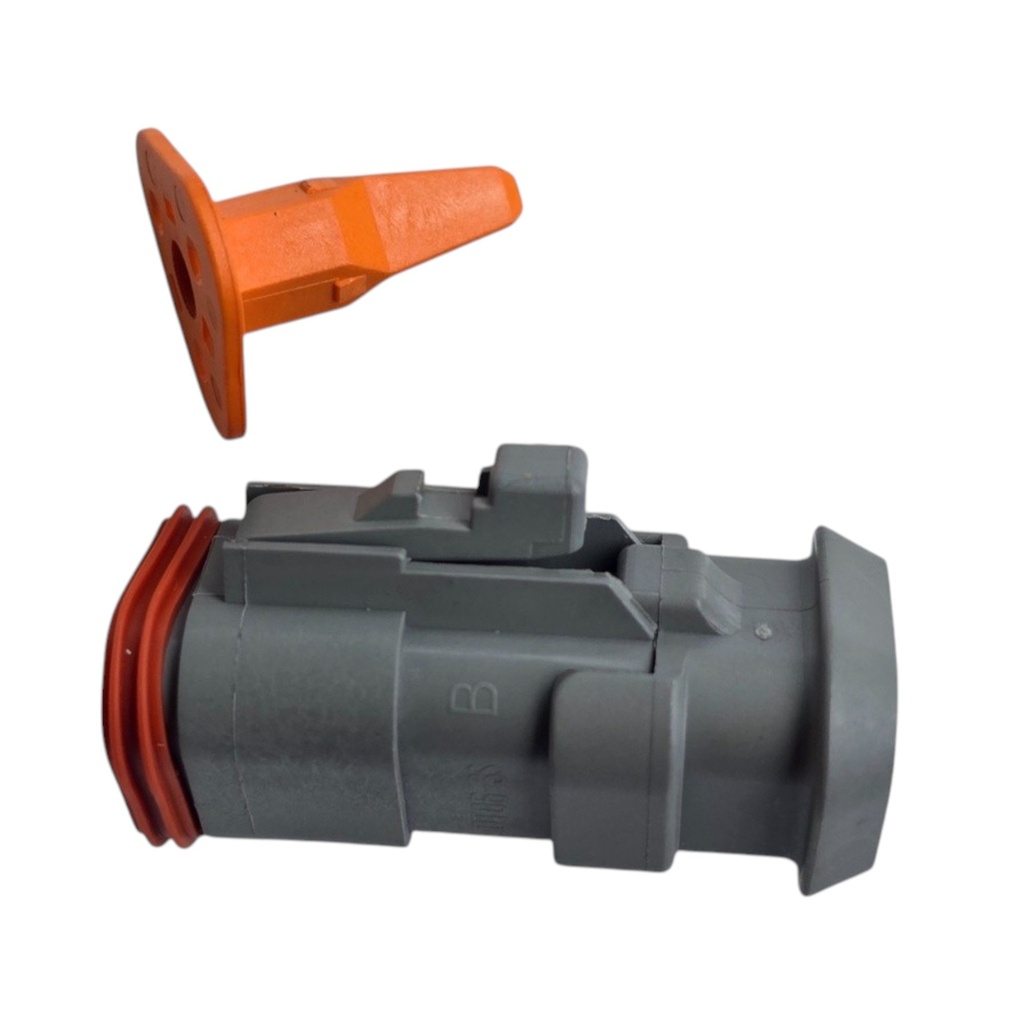 [DT06-3S-E008] CONECTOR 3 PINES MACHO SELLO Y SEGURO DEUTSCH DT06-3S-E008