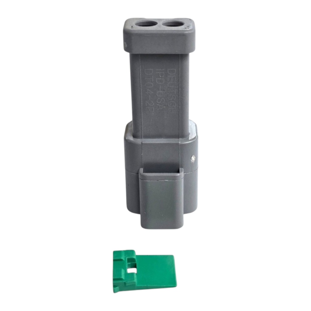 CONECTOR 2 PINES HEMBRA SELLO Y SEGURO DEUTSCH DT04-2P-E003