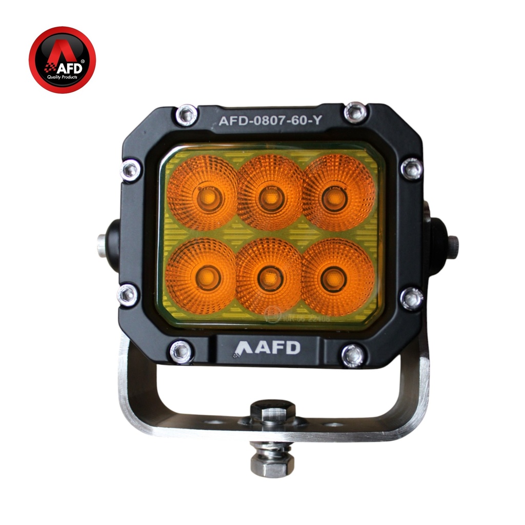 FARO TRABAJO 6 LED OSRAM AMARILLO  10W = 60W DE 9-32V IP69K .5100LM  AFD-0807-60Y