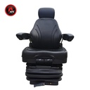 ASIENTO PVC NEGRO  SUSP. MECANICA C/REPOSA, CABEZA y BRAZO CON PORTADOCUEMNTOS AFDTC08