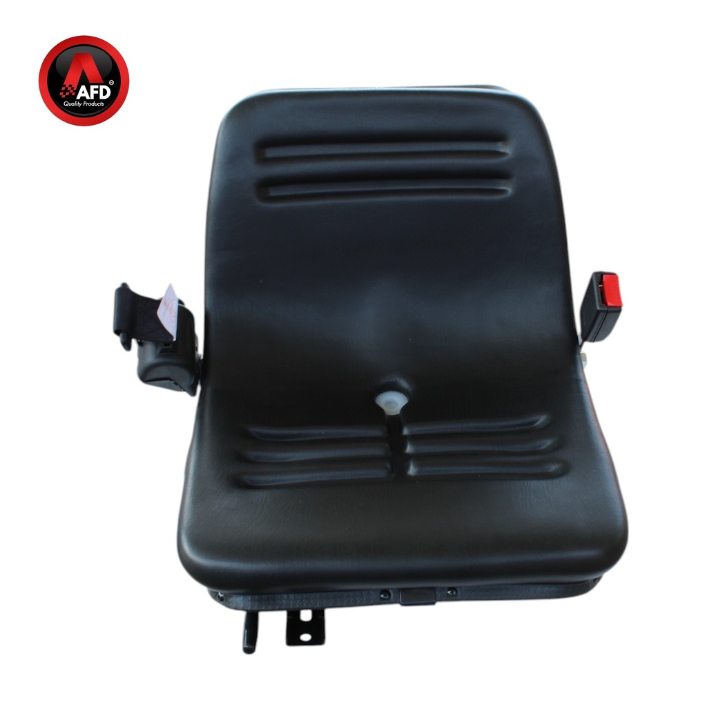 ASIENTO PVC NEGRO  RIEL DESLIZANTE / CINTURON SEGURIDAD 2 PUNTAS RETRACTIL /  AFDYY12