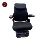 ASIENTO ACTIVO ALTO SUSP. NEUMATICA- MOL550-12V - TELA NEGRO C/ APOAYA BRAZOS & CINTURON 962556600BK