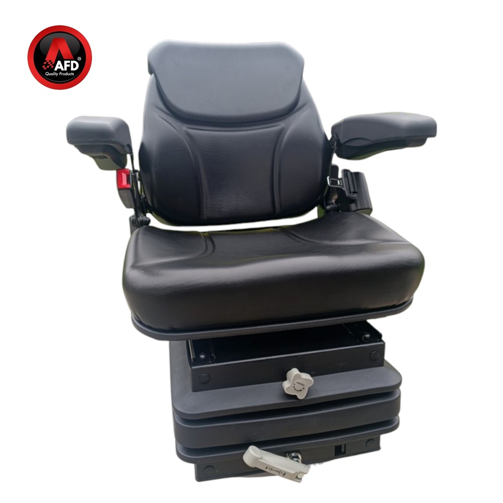 ASIENTO ACTIVO PLUS SUSP. MECANICA - MOL698 - VINILO SKY NEGRO C/ APOAYA BRAZOS & CINTURON 96162600