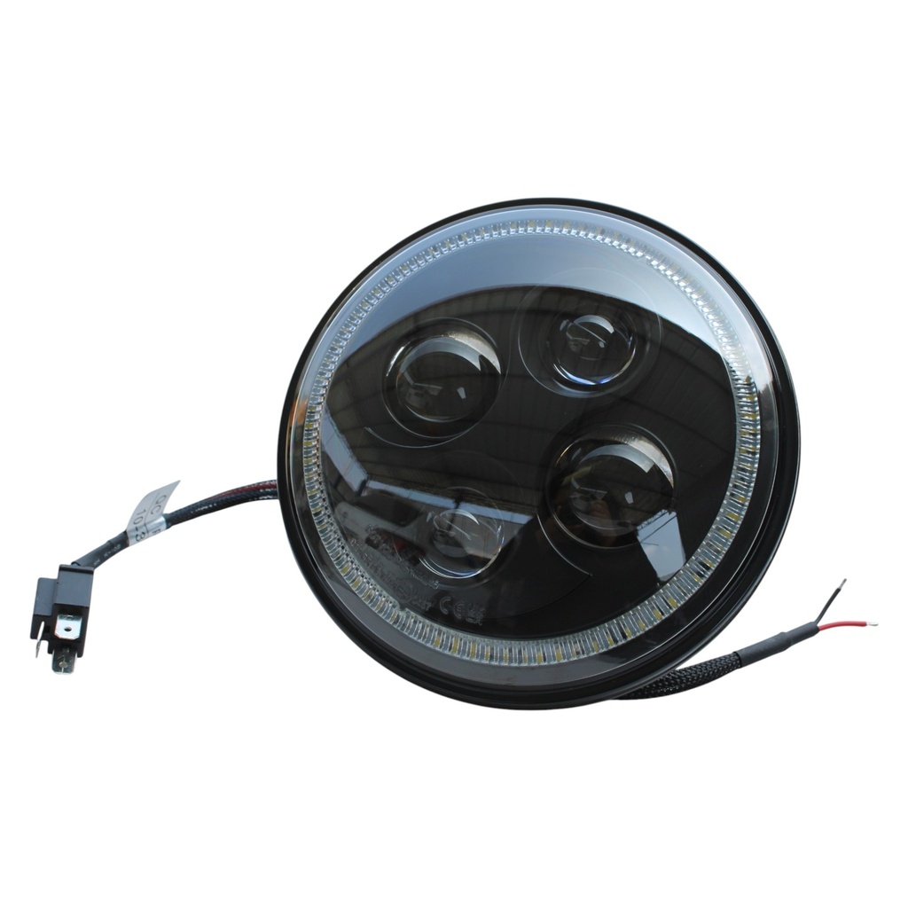FARO LED TRABAJO RENDONDO 7" LUZ BAJA,ALTA,ESTACINAMIENTO 56W / 10-30V DC CONECTOR H4 / AFD-HDL-7-RD-RL