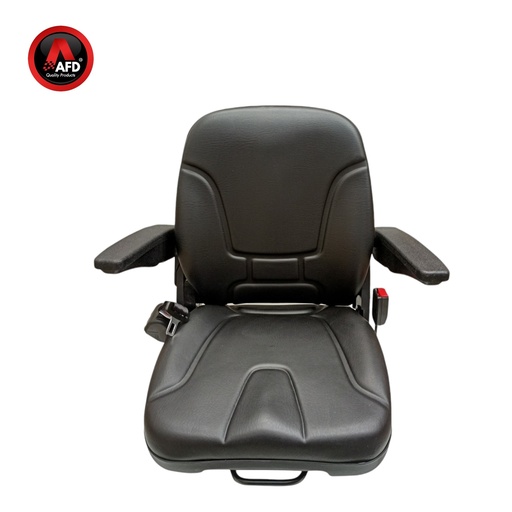 [AFDYY23] ASIENTO PVC NEGRO C/REPOSA BRAZO AJUSTABLE Y CINTURON SEGURIDAD RETRACTIL / AFDYY23