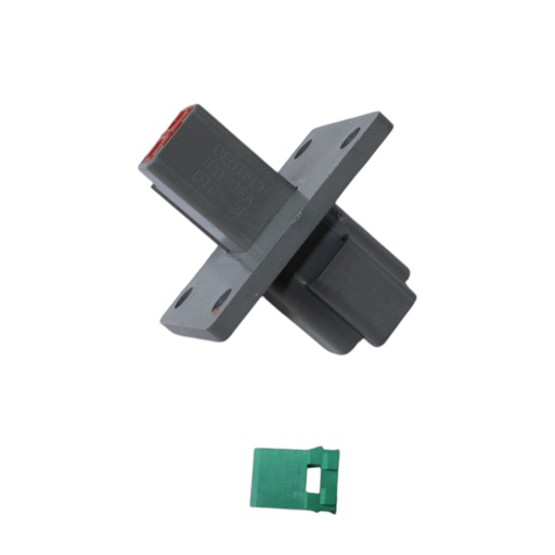 [DT04-2P-L012] CONECTOR 2 PINES HEMBRA MONTAJE BRIDA ( PASAMURO) DT04-2P-L012