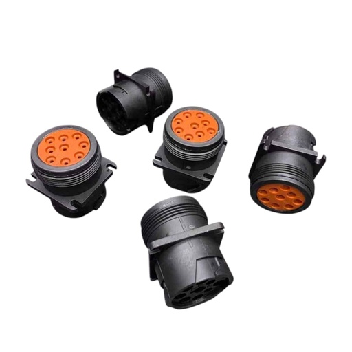 [HD10-9-1939P] CONECTOR REDONDO 9 PINES  HEMBRA  13A TAMAÑO CABLE   14 - 20AWG /  HD10-9-1939P