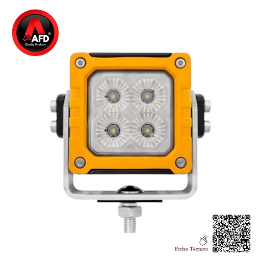 [AFD-8100-40] FARO  TRABAJO 4 LED OSRAM 10W = 40W  9-32V DC IP69K 3600LM AFD-8100-40