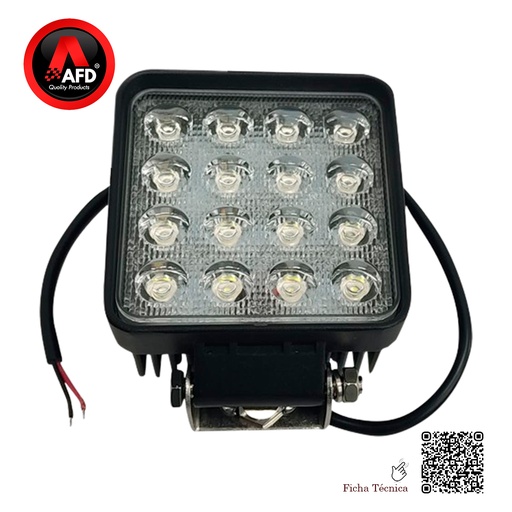 [AFD-4049] FARO  TRABAJO USO GENERAL 16 LED 3W  = 48W  DE 9-32V .3840LM  / AFD-4049