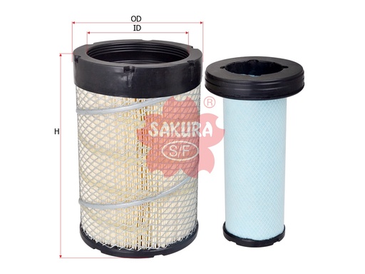 [A-88230-S] FILTRO AIRE KIT (A-88220 / A-88210) SAKURA A-88230-S