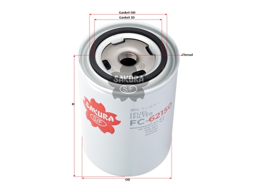 [FC62150] FILTRO COMBUSTIBLE SAKURA FF5785 / FC62150