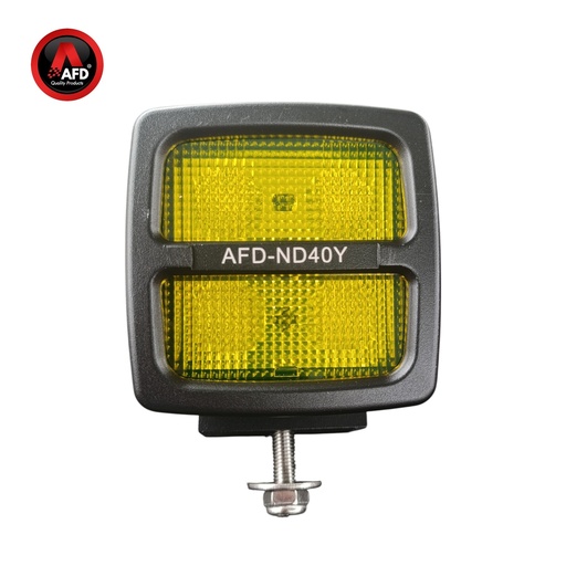 [AFD-ND40Y] FARO LED TRABAJO 9-80V DC CREE 10W -40W 3400LM IP68 CONECTOR DT  AMBAR AFD-ND40Y