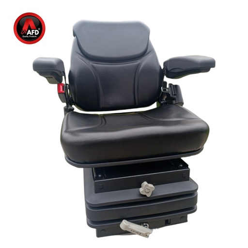 [96162600] ASIENTO ACTIVO PLUS SUSP. MECANICA - MOL698 - VINILO SKY NEGRO C/ APOAYA BRAZOS & CINTURON 96162600