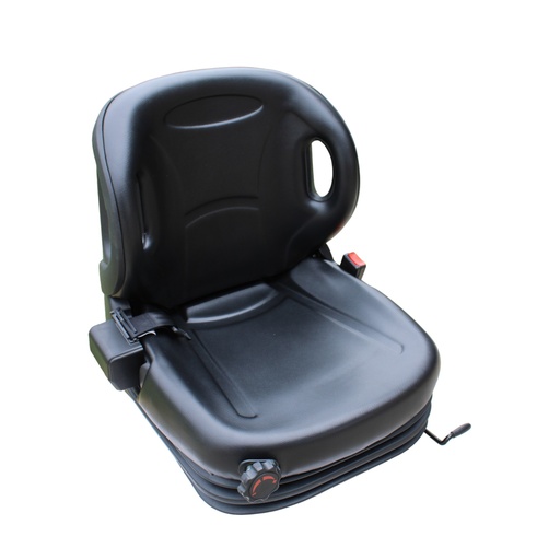 [AFDYY53] ASIENTO PVC NEGRO MONTACARGA CON CINTURON  SEGURIDAD RETRACTIL / AFDYY53