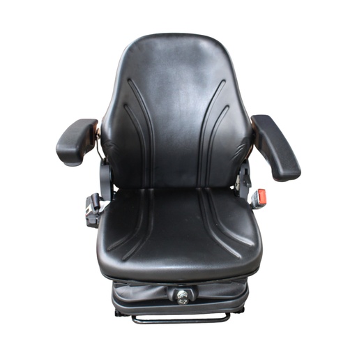 [AFDTC08-3] ASIENTO PVC NEGRO SUSP. NEUMATICA 24V C/APOYA BRAZO CINTURON SEGURIDAD CON PORTADOCUMENTOS  AFDTC08-3 